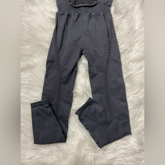 NWOT Free People Good Karma Onesie in Washed Black - Picture 8 of 13